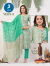 Morni 3 By Kaya Chanderi Foil Printed Kurti With Bottom Dupatta Wholesale Market In Surat